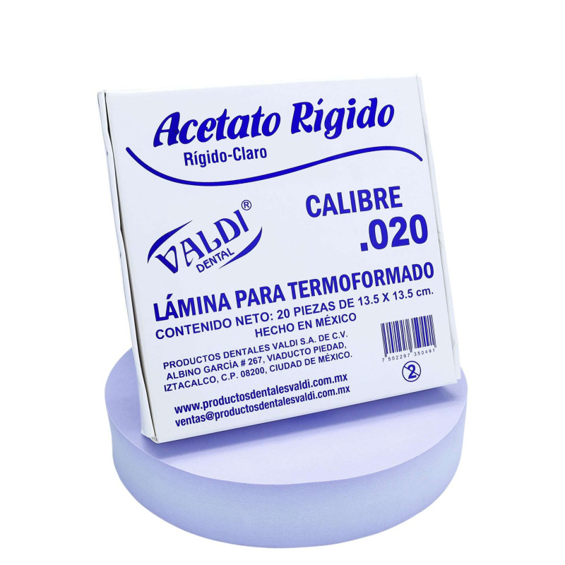 Acetato rigido Valdi | Material dental | Clinident Chilpancingo