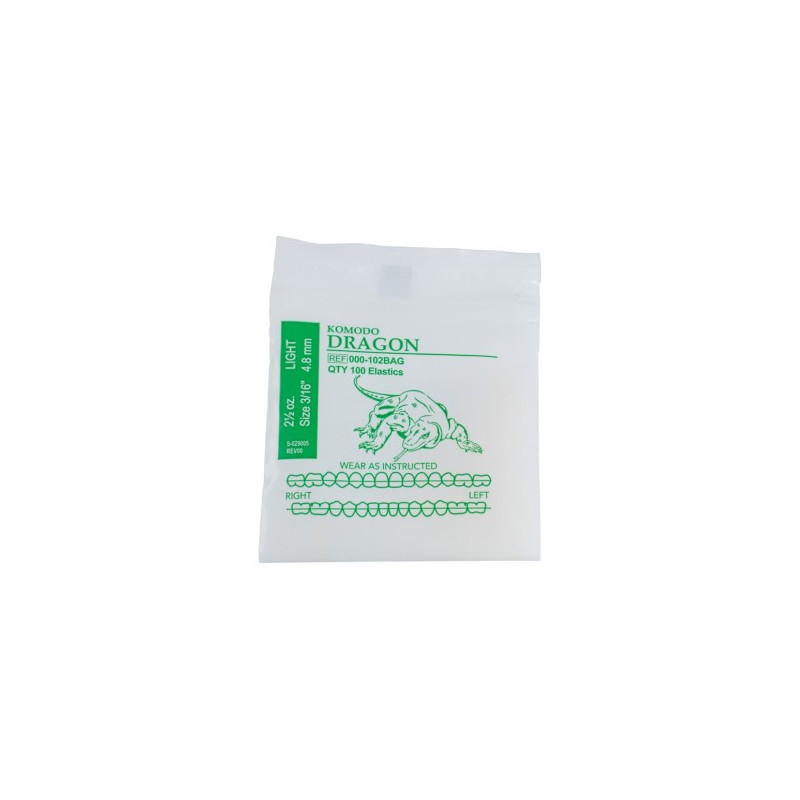 Ligas intraorales 2.5oz 3/16 dragon Light | Ortodoncia | Clinident Chilpancingo