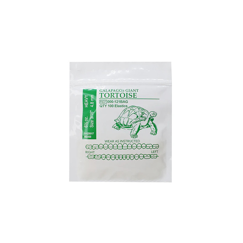 Ligas intraorales 6.5oz 3/16 tortuga Heavy | Ortodoncia | Clinident Chilpancingo