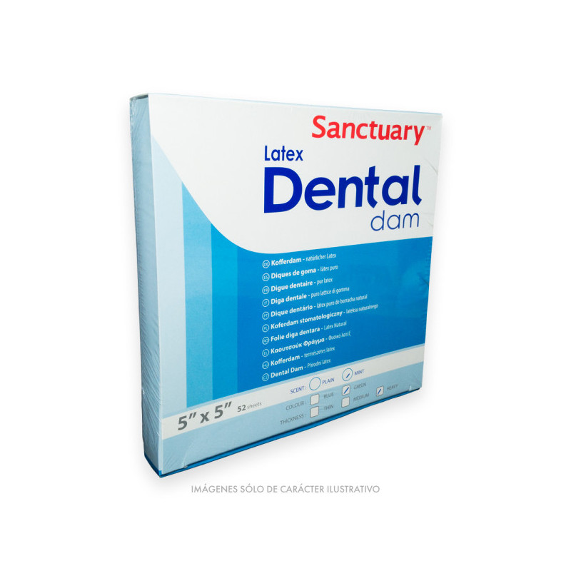 Dique de hule 5x5 para aislamiento dental | Clinident Chilpancingo