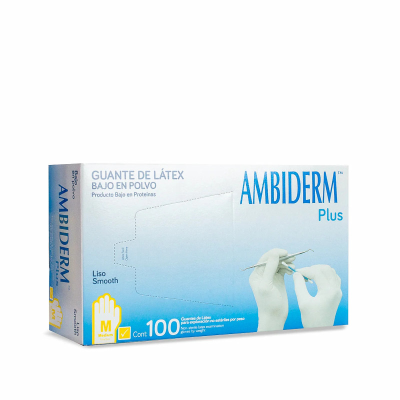 Guantes de latex Ambiderm | Higiene dental confiable | Clinident Chilpancingo