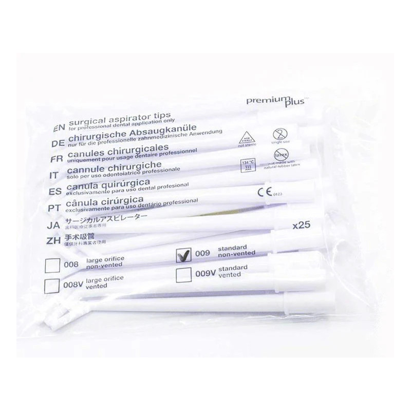 Cánula eyector quirúrgica Premium Plus azul c/25 | Cirugía | Clinident Chilpancingo