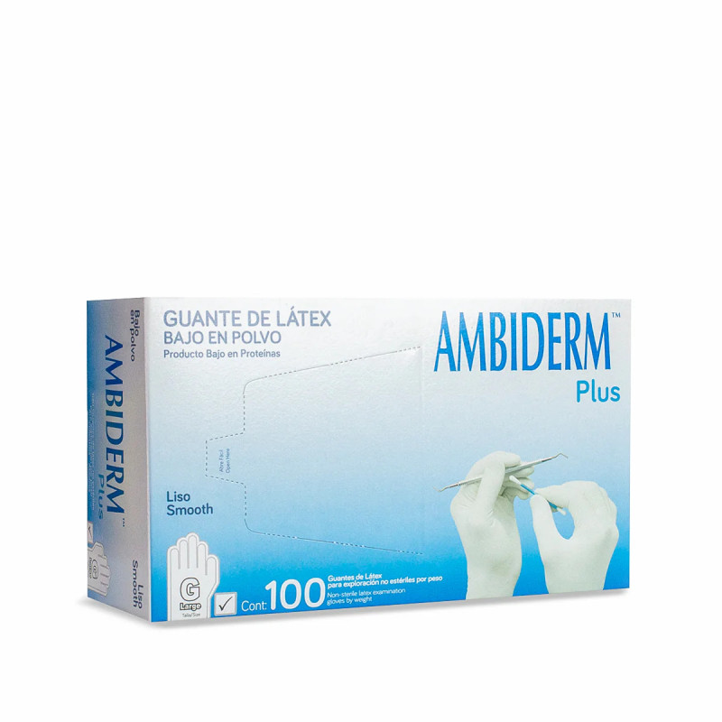 Guantes de latex Ambiderm | Higiene dental confiable | Clinident Chilpancingo