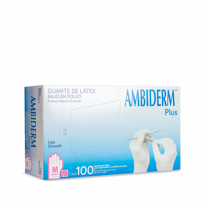 Guantes de latex Ambiderm | Higiene dental confiable | Clinident Chilpancingo