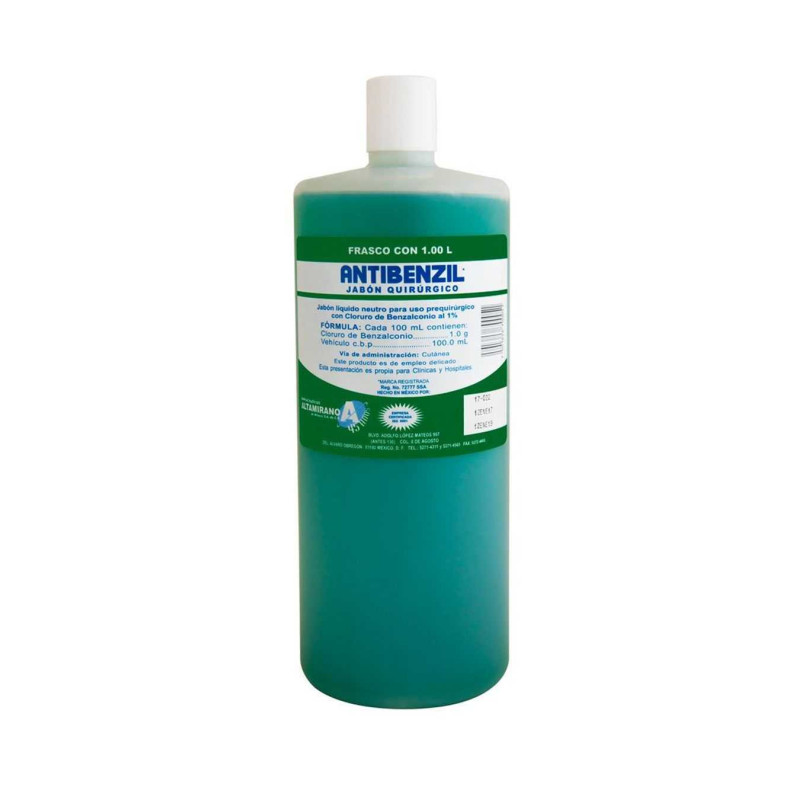 Antibenzil jabón quirúrgico 1L Altamirano | Higiene | Clinident Chilpancingo