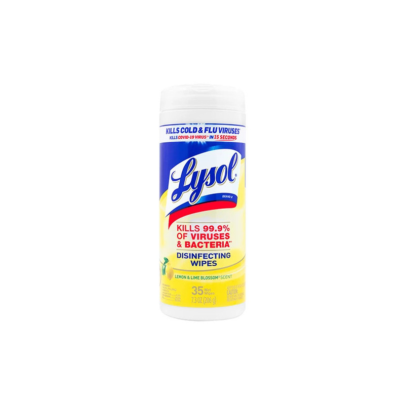 Toallas desinfectantes Lysol 35 piezas | Desinfectantes | Clinident Chilpancingo