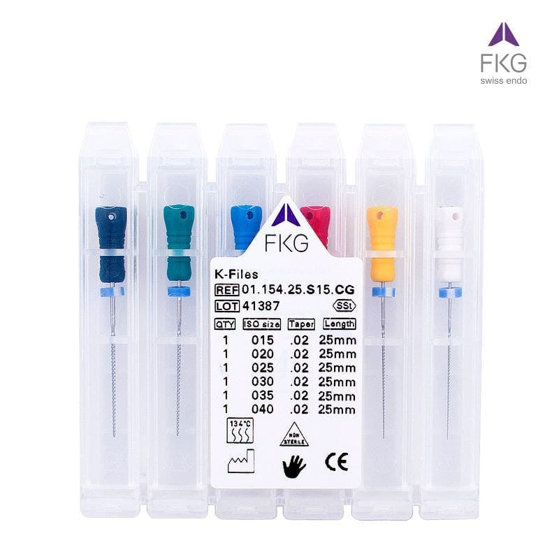 Limas K #15-40 1ra serie 25mm FKG | Endodoncia | Clinident Chilpancingo