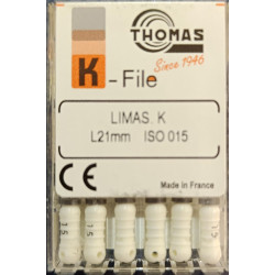 Limas K #15 21mm Thomas | Endodoncia | Clinident Chilpancingo