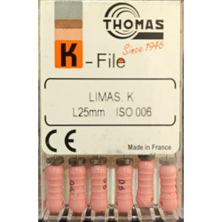 Limas K #6 25mm Thomas| Endodoncia | Clinident Chilpancingo