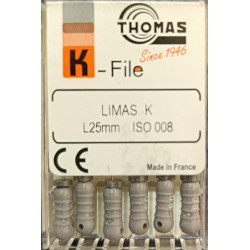 Limas K #8 25mm Thomas | Endodoncia | Clinident Chilpancingo