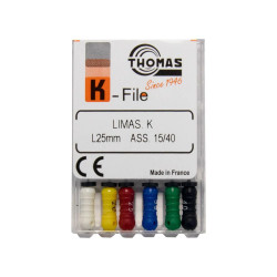 Limas K #15-40 1ra serie 25mm Thomas | Endodoncia | Clinident Chilpancingo