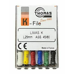 Limas K #45-80 2da serie 25mm Thomas | Endodoncia | Clinident Chilpancingo