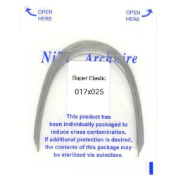 Arcos ortodónticos NiTi 17x25 rectangulares | Ortodoncia | Clinident Chilpancingo