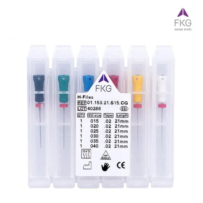 Limas H #15-40 1ra serie 25mm FKG | Endodoncia | Clinident Chilpancingo